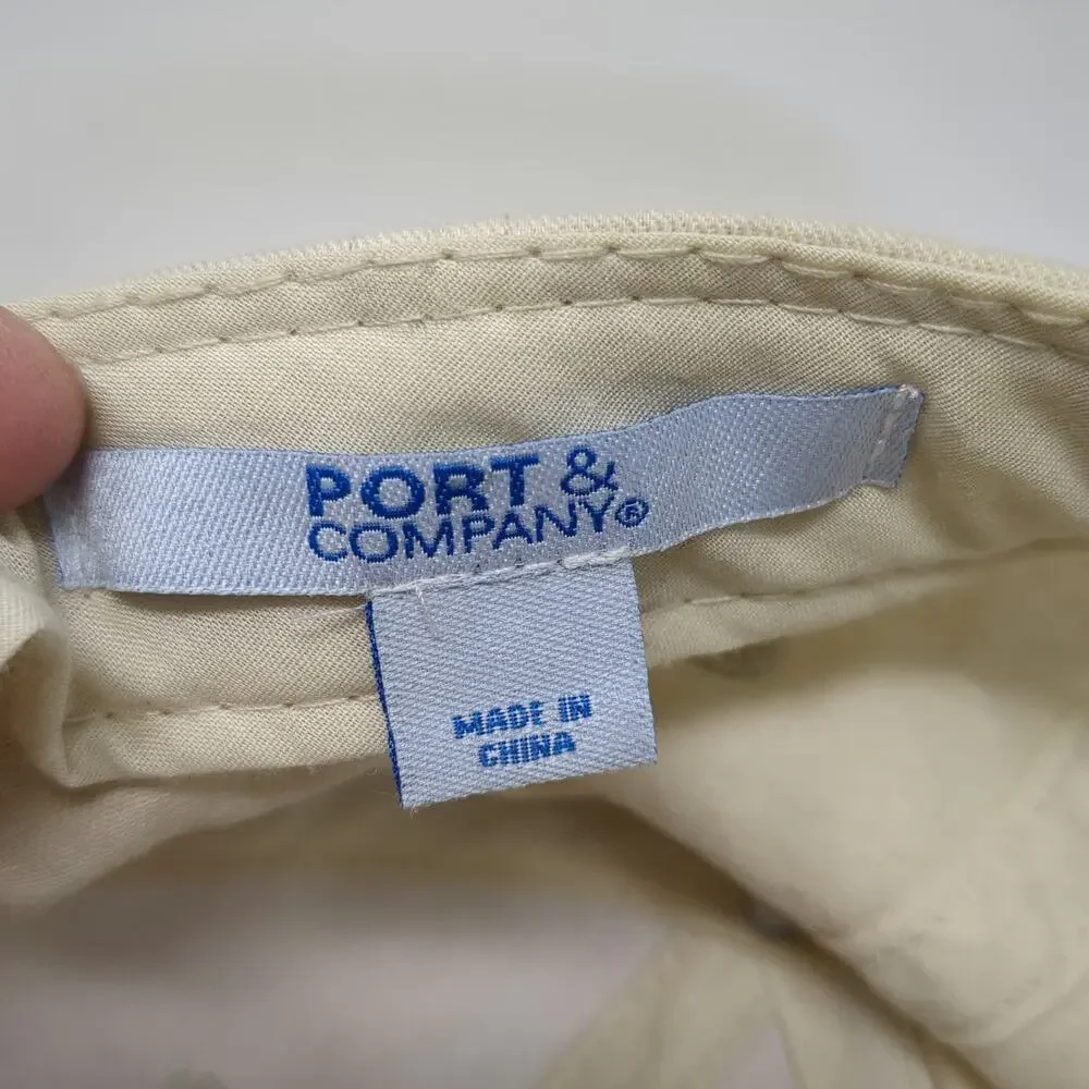 Port & Company Care House Warehouse Baseball Cap Beige Black One Size Strapback